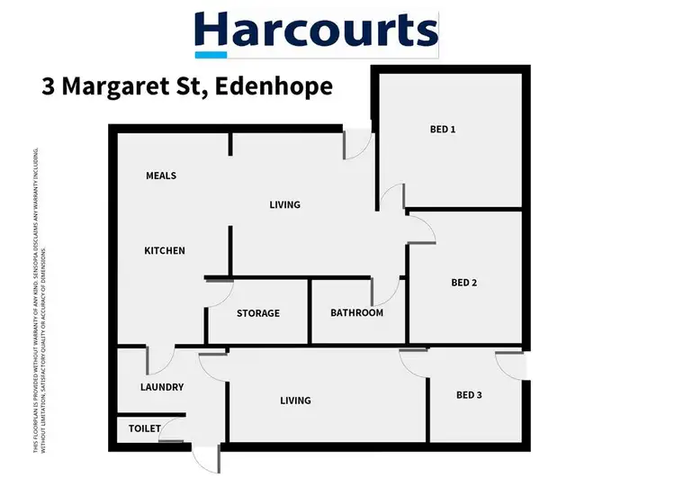 Floorplan of Homely house listing, 3 Margaret Street, Edenhope VIC 3318