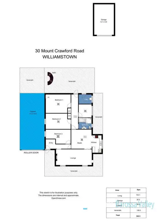 Floorplan of Homely house listing, 30 Mount Crawford Rd, Williamstown SA 5351