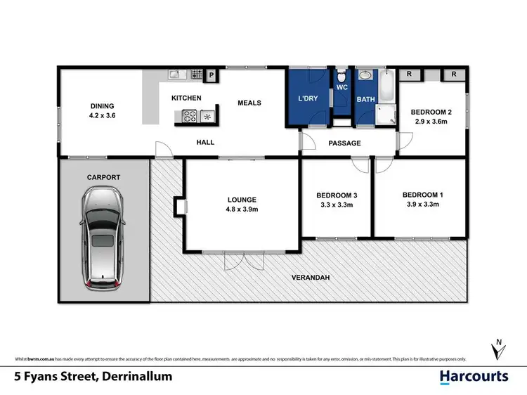 Floorplan of Homely house listing, 5 Fyans Street, Derrinallum VIC 3325