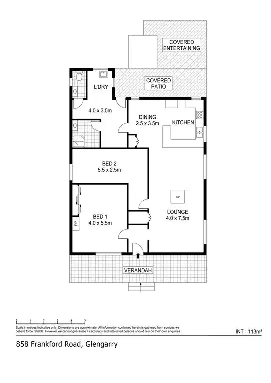 Floorplan of Homely house listing, 858 Frankford Road, Glengarry TAS 7275