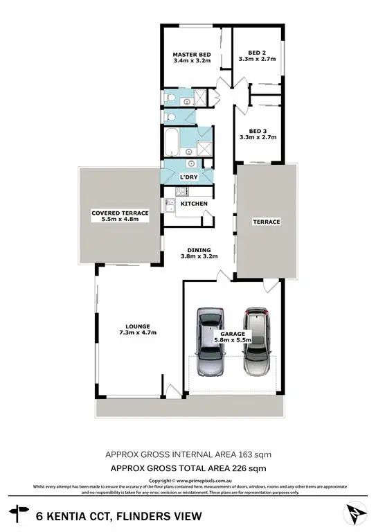 Floorplan of Homely house listing, 6 Kentia Circuit, Flinders View QLD 4305