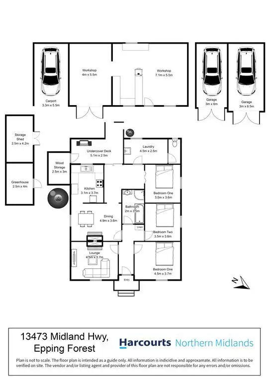 Floorplan of Homely house listing, 13473 Midland Highway, Epping Forest TAS 7211