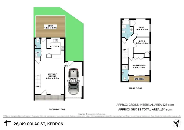 Floorplan of Homely townhouse listing, 26/49 Colac Street, Kedron QLD 4031