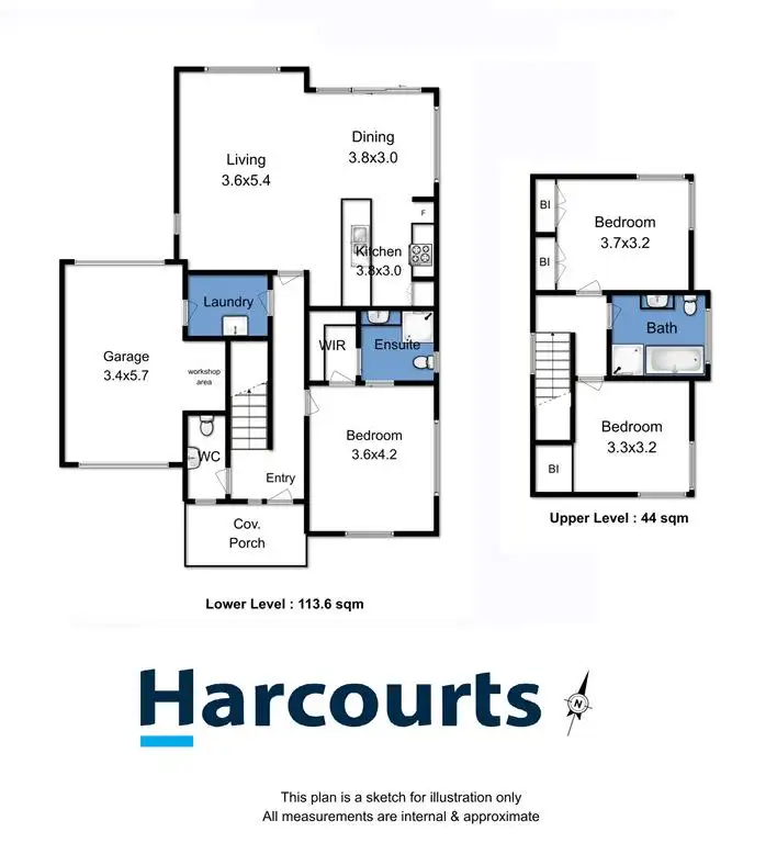 Floorplan of Homely townhouse listing, 11/10 Denison Street, Kingston TAS 7050
