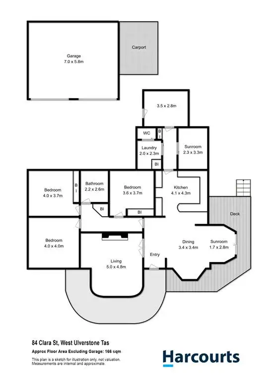 Floorplan of Homely house listing, 84 Clara Street, West Ulverstone TAS 7315