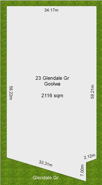 Floorplan of Homely land listing, 23 Glendale Grove, Goolwa SA 5214