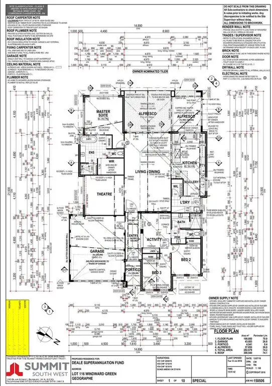 Floorplan of Homely house listing, 3 Windward Green, Geographe WA 6280