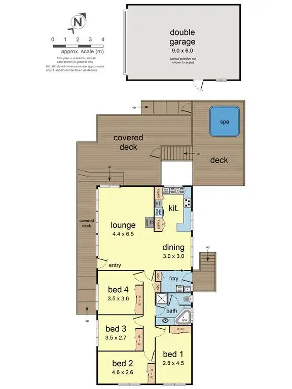 Floorplan of Homely house listing, 61 Lomond Avenue, Kilsyth VIC 3137