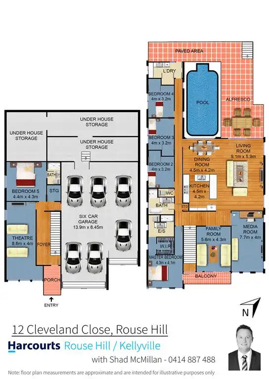 Floorplan of Homely house listing, 12 Cleveland Close, Rouse Hill NSW 2155