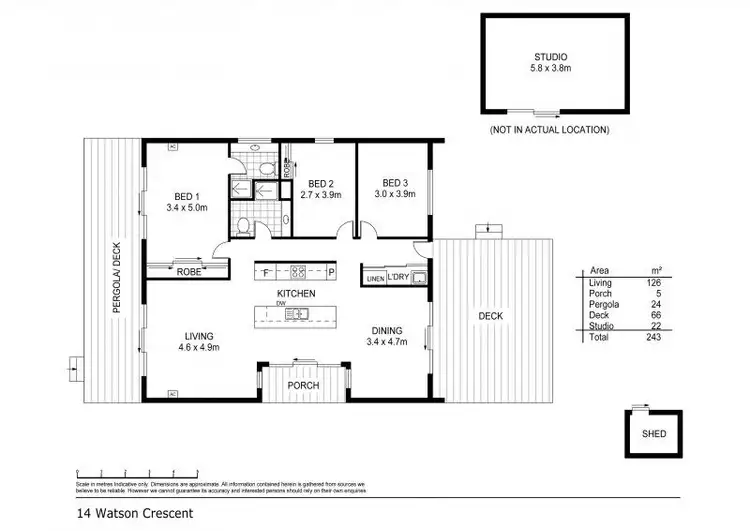 Floorplan of Homely house listing, 14 Watson Crescent, Port Elliot SA 5212