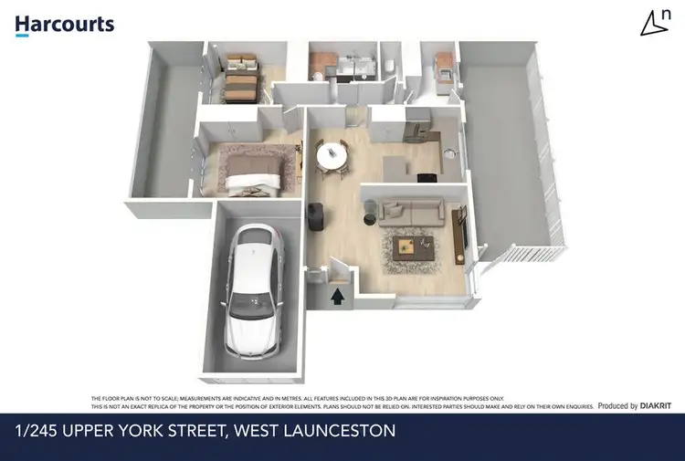 Floorplan of Homely unit listing, 1/245 Upper York Street, West Launceston TAS 7250