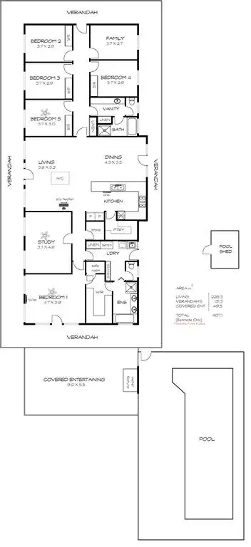 Floorplan of Homely rural property listing, 470 Mosquito Hill Road, Mosquito Hill SA 5214