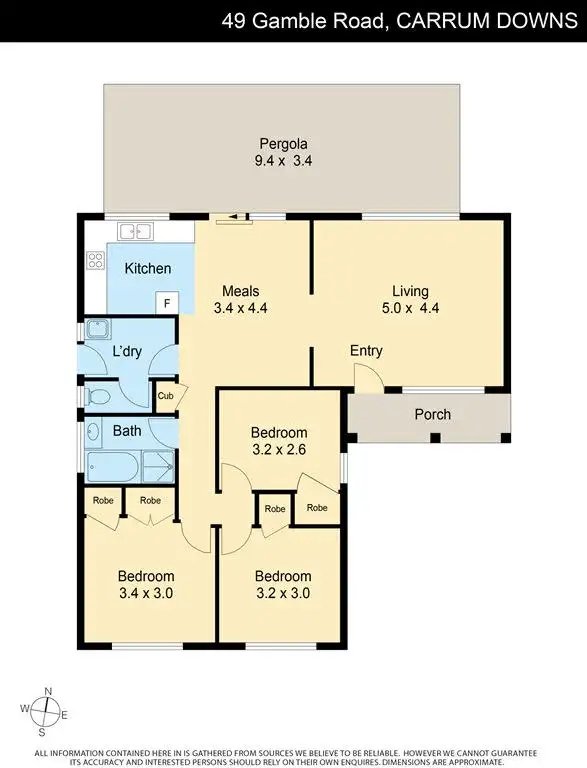 Floorplan of Homely house listing, 49 Gamble Rd, Carrum Downs VIC 3201
