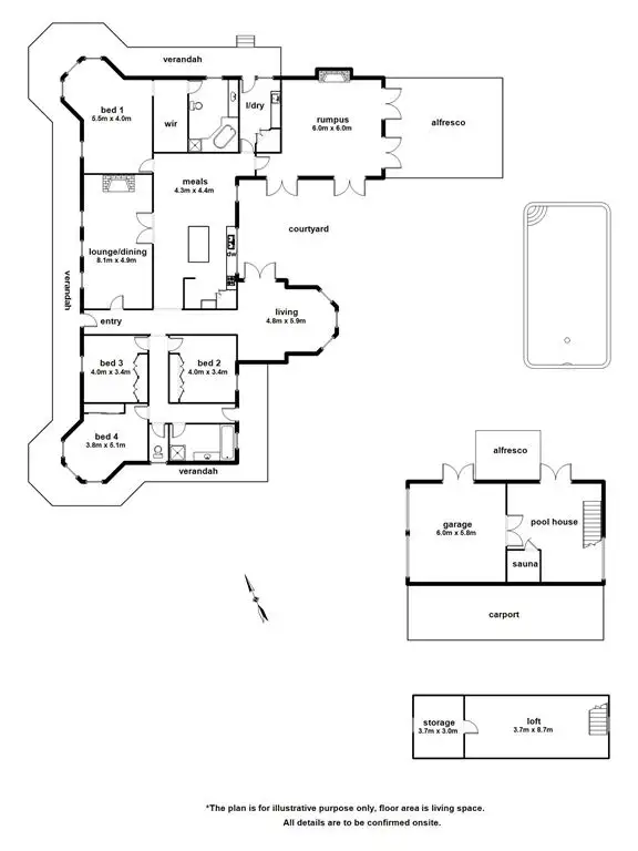 Floorplan of Homely house listing, 31 - 32 Jindalee Court, Narre Warren South VIC 3805