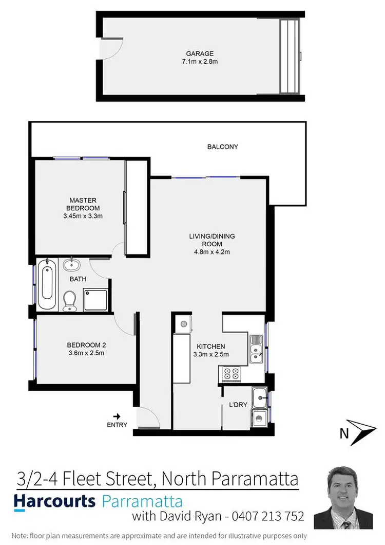 Floorplan of Homely unit listing, 3/2-4 Fleet Street, North Parramatta NSW 2151