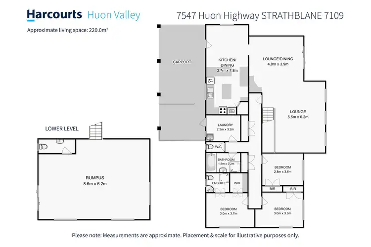 Floorplan of Homely house listing, 7547 Huon Highway, Strathblane TAS 7109
