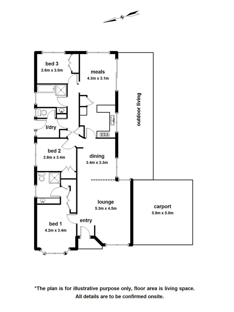 Floorplan of Homely house listing, 58 Anaconda Road, Narre Warren VIC 3805