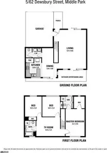 Floorplan of Homely townhouse listing, 5/62 Dewsbury Street, Middle Park QLD