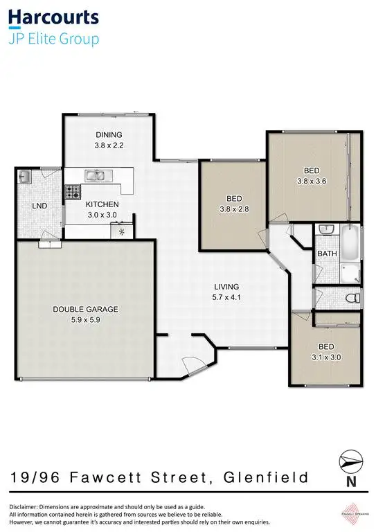 Floorplan of Homely house listing, 19/96 Fawcett Street, Glenfield NSW 2167