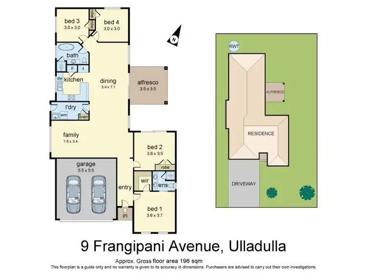 Floorplan of Homely house listing, 9 Frangipani Avenue, Ulladulla NSW 2539