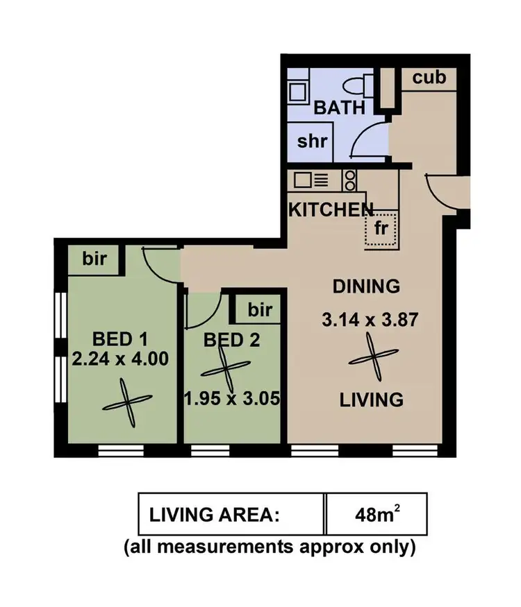Floorplan of Homely apartment listing, 606/23 King William Street, Adelaide SA 5000