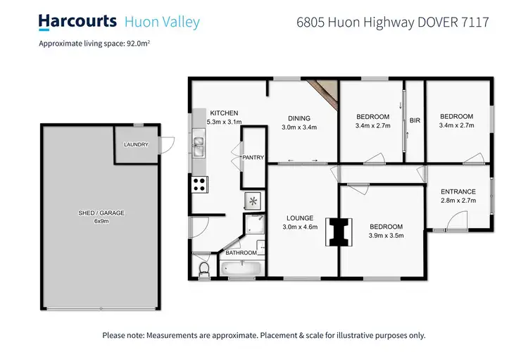 Floorplan of Homely house listing, 6805 Huon Highway, Dover TAS 7117