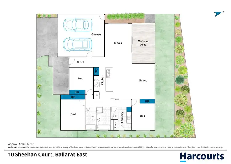 Floorplan of Homely house listing, 10 Sheehan Court, Ballarat East VIC 3350