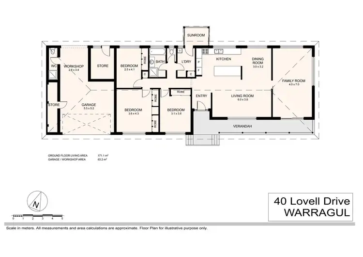 Floorplan of Homely house listing, 40 Lovell Drive, Warragul VIC 3820