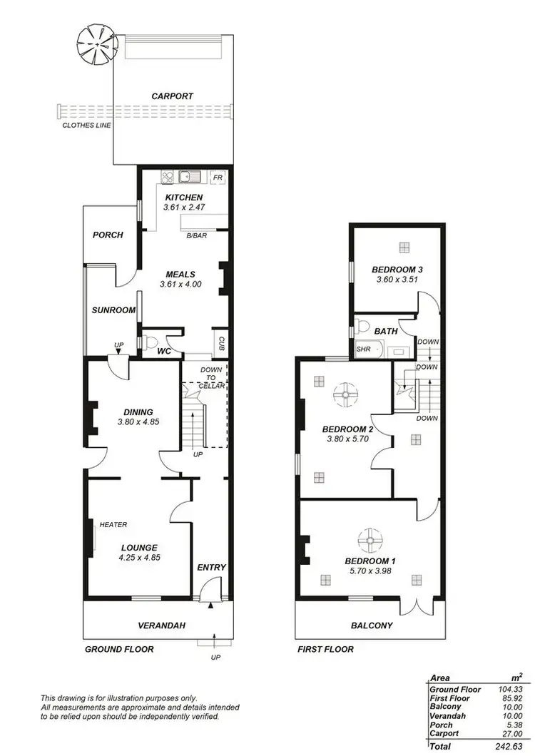 Floorplan of Homely house listing, 16 St Johns Row, Glenelg SA 5045