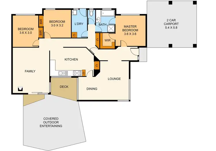 Floorplan of Homely house listing, 9 Ramona Court, Boronia VIC 3155