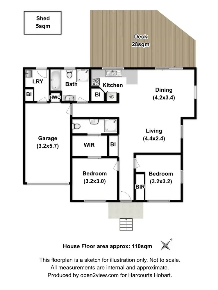 Floorplan of Homely unit listing, 3/1 Tonic Hill Court, Kingston TAS 7050