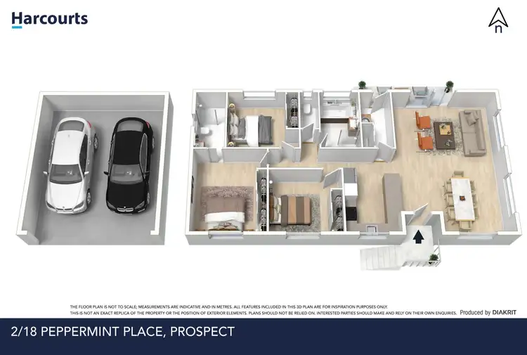 Floorplan of Homely townhouse listing, 2/18 Peppermint Place, Prospect TAS 7250