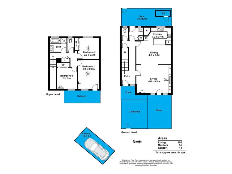 Floorplan of Homely townhouse listing, 5/16 Park Street, Hyde Park SA 5061