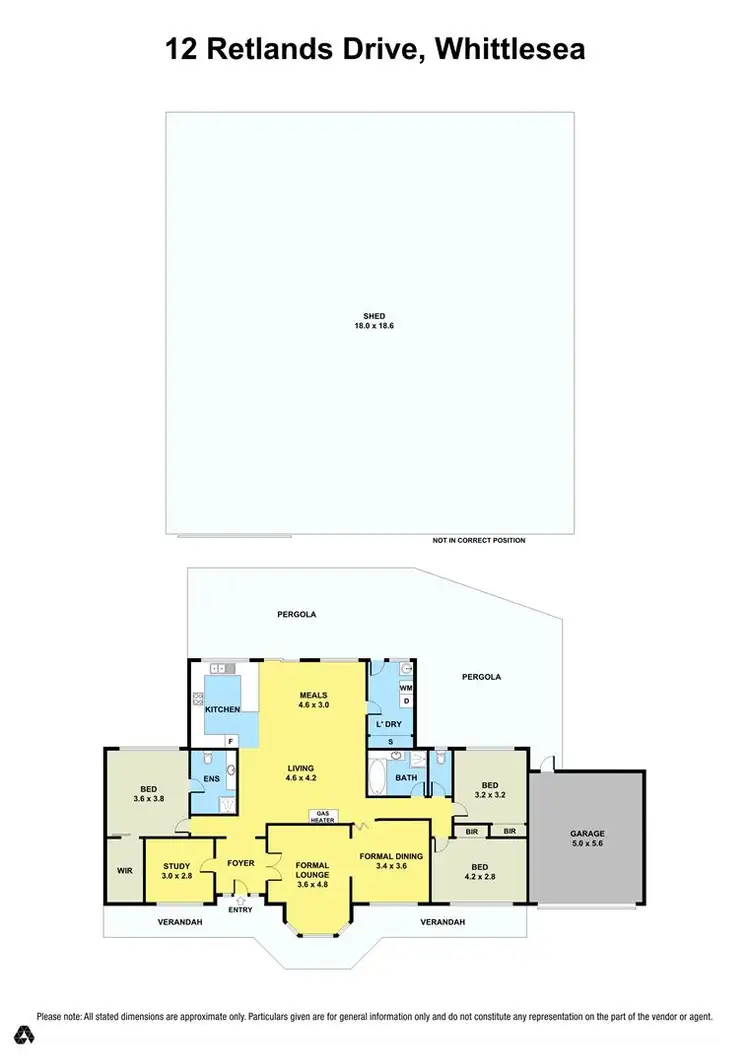 Floorplan of Homely house listing, 12 Retland Drive, Whittlesea VIC 3757
