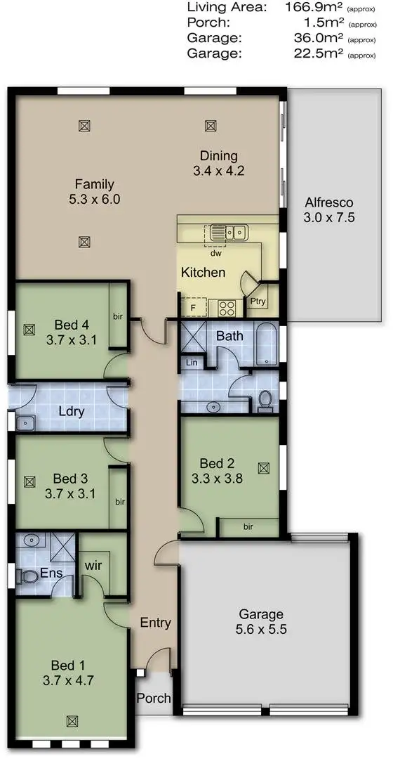 Floorplan of Homely house listing, 11 West Parkway, Mount Barker SA 5251