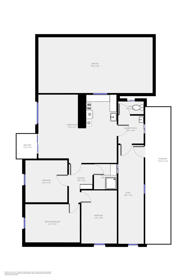 Floorplan of Homely house listing, 178 Railway Terrace, Peterborough SA 5422