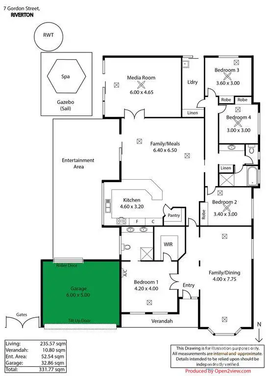 Floorplan of Homely house listing, 7 Gordon Street, Riverton SA 5412