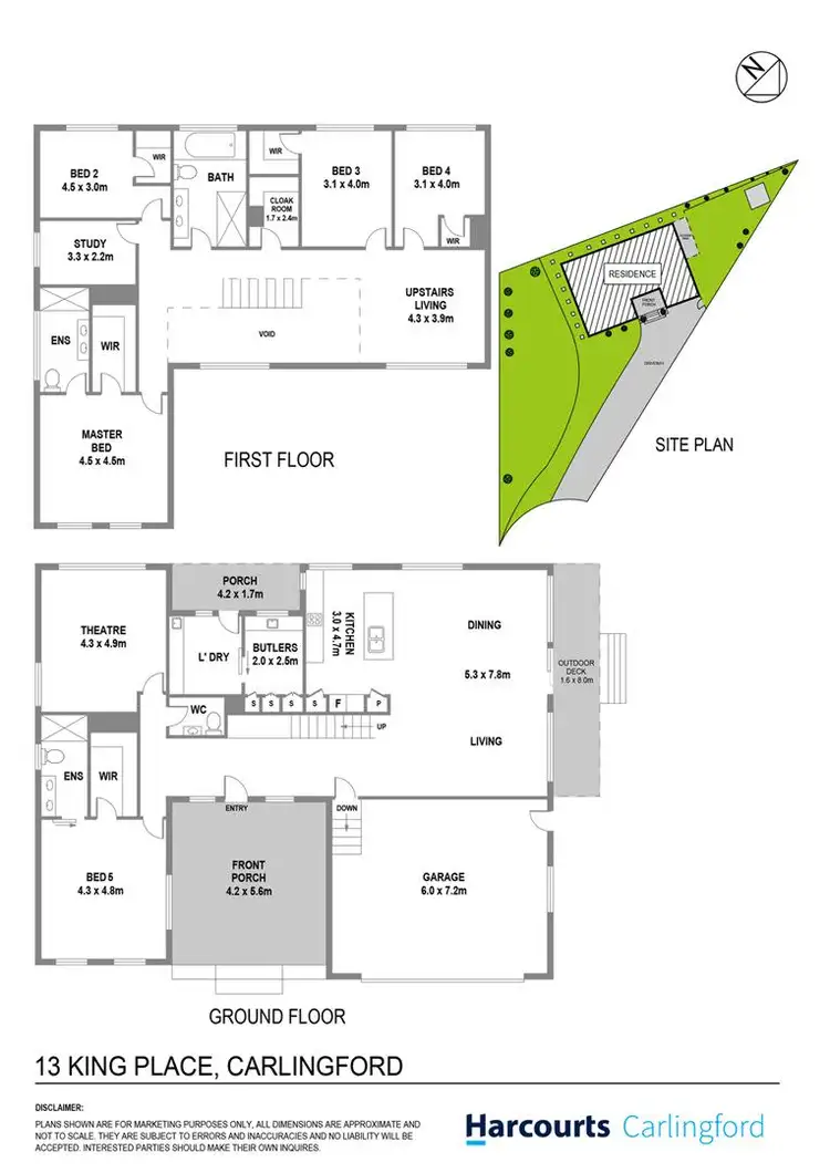 Floorplan of Homely house listing, 13 Kings Place, Carlingford NSW 2118