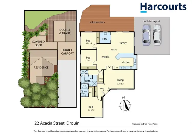 Floorplan of Homely house listing, 22 Acacia Street, Drouin VIC 3818