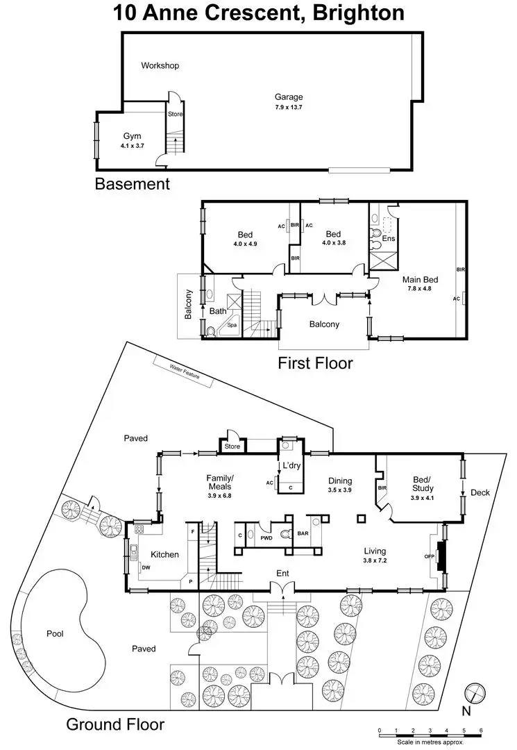 Floorplan of Homely house listing, 10 Anne Crescent, Brighton VIC 3186