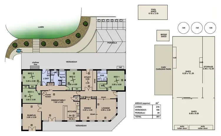 Floorplan of Homely house listing, 93 Mitchell Road, Chandlers Hill SA 5159