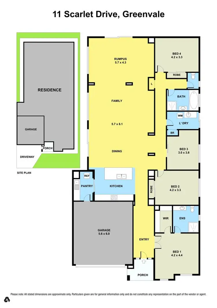 Floorplan of Homely house listing, 11 Scarlet Drive, Greenvale VIC 3059