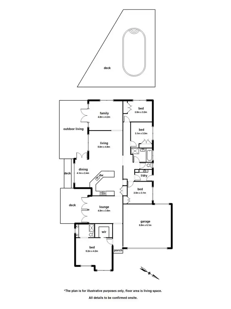 Floorplan of Homely house listing, 6 Partridge Court, Berwick VIC 3806