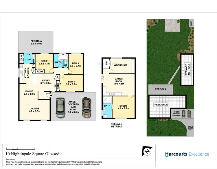 Floorplan of Homely house listing, 10 Nightingale Square, Glossodia NSW 2756