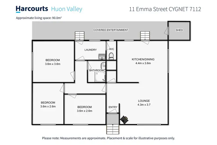 Floorplan of Homely house listing, 11 Emma Street, Cygnet TAS 7112