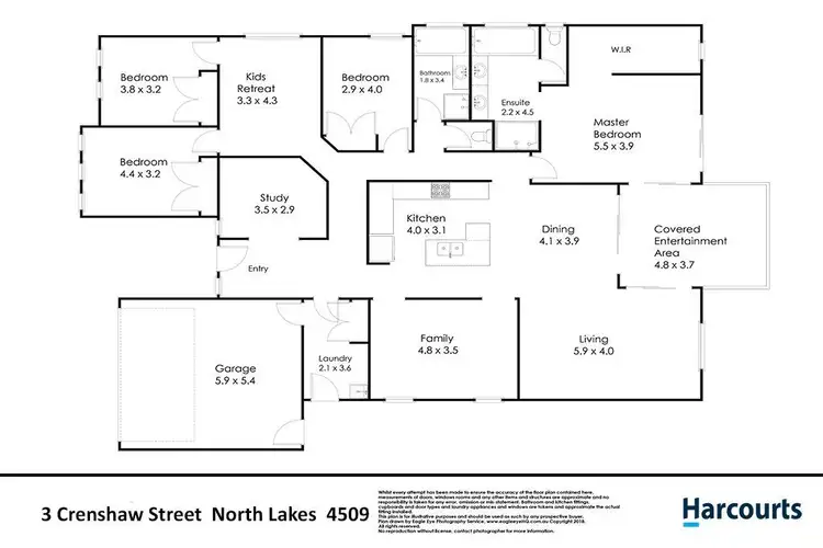 Floorplan of Homely house listing, 3 Crenshaw Street, North Lakes QLD 4509