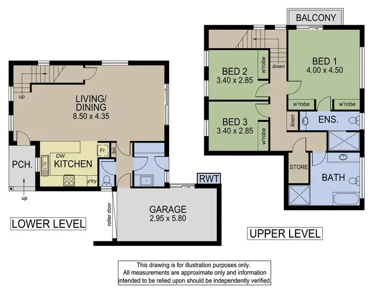 Floorplan of Homely townhouse listing, 1/24 Clovelly Avenue, Christies Beach SA 5165