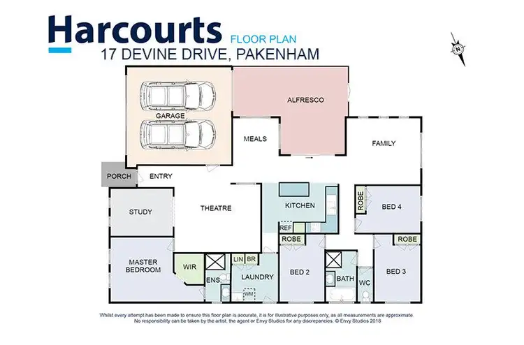 Floorplan of Homely house listing, 17 Devine Drive, Pakenham VIC 3810