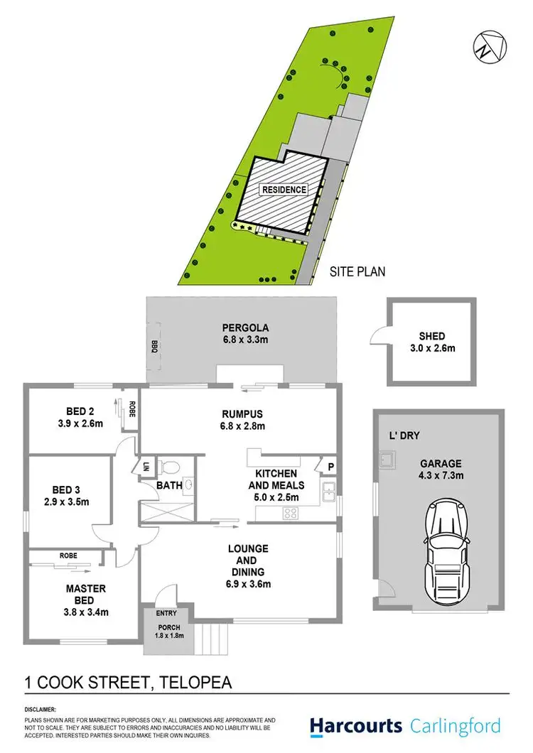 Floorplan of Homely house listing, 1 Cook Street, Telopea NSW 2117