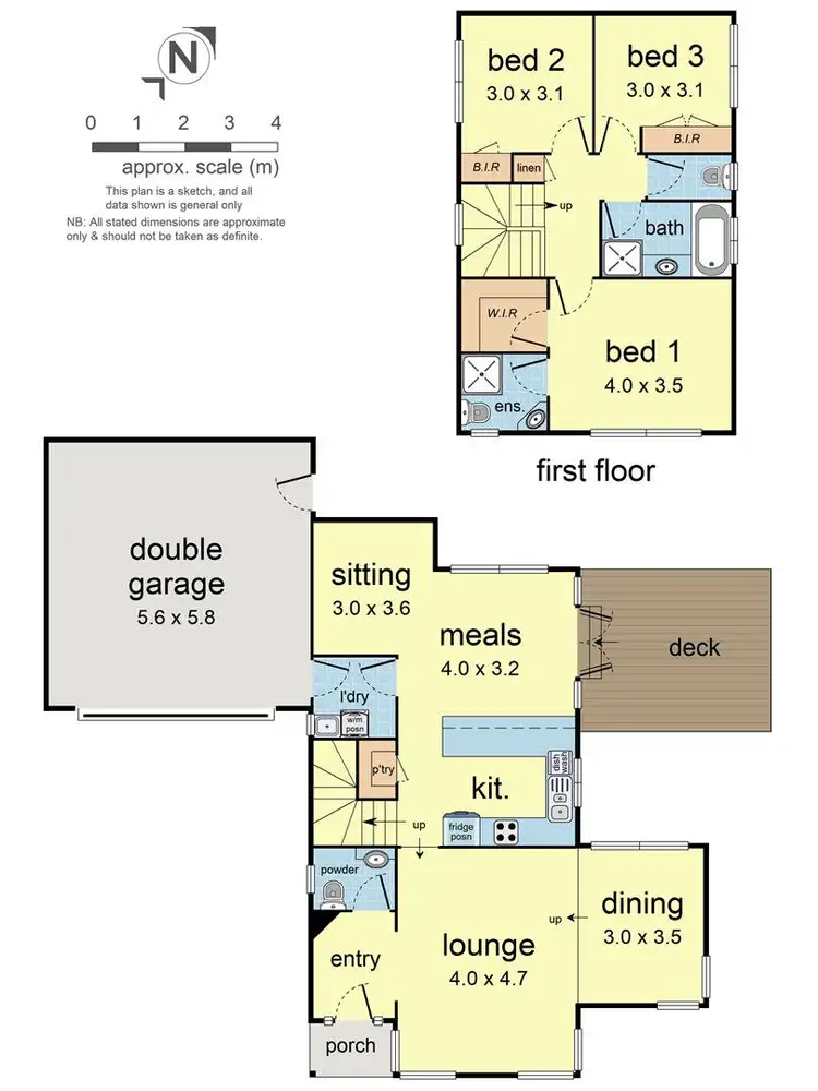 Floorplan of Homely townhouse listing, 2/58 Dorset Road, Croydon VIC 3136